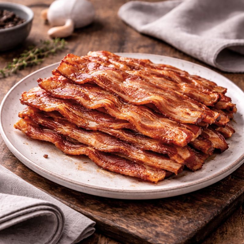 Bacon, Rind On, Unsmoked Streaky (250g)