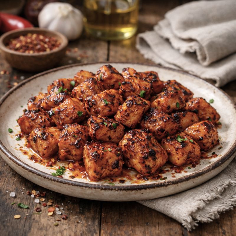 Free Range, Chicken Breast - Diced, Hot and Spicy