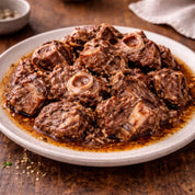 cooked diced goat meat