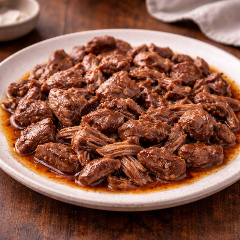 cooked diced goat boneless