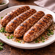 Goat Sausages, Tomato and Garlic (Gluten-Free)