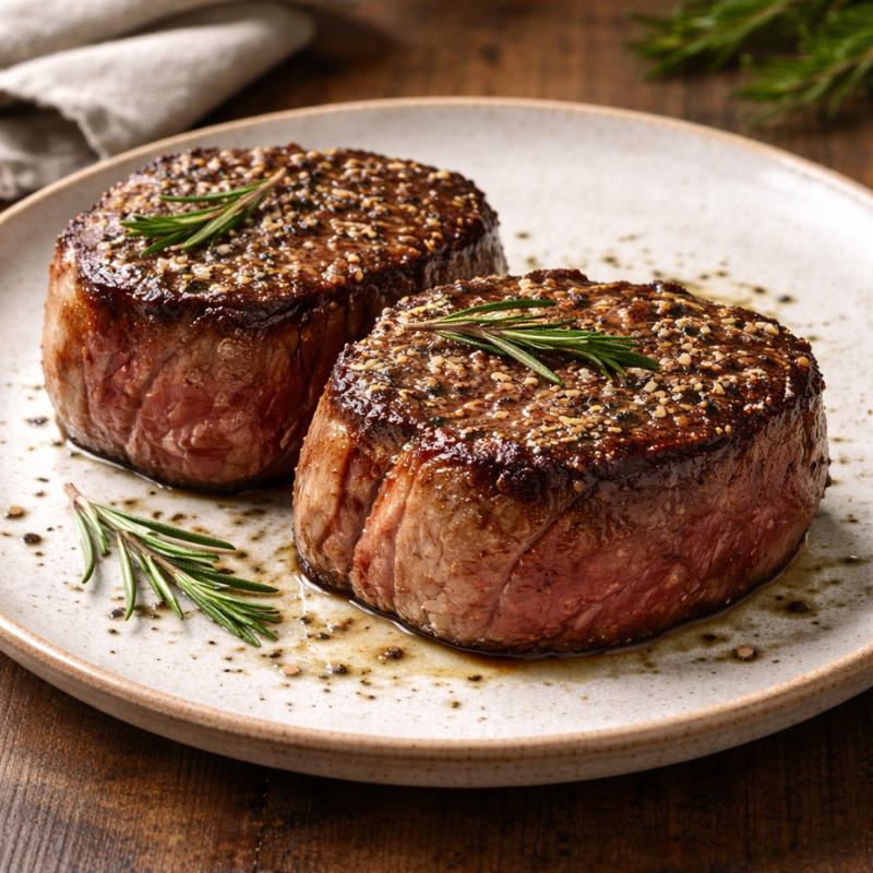 cooked fillet steak