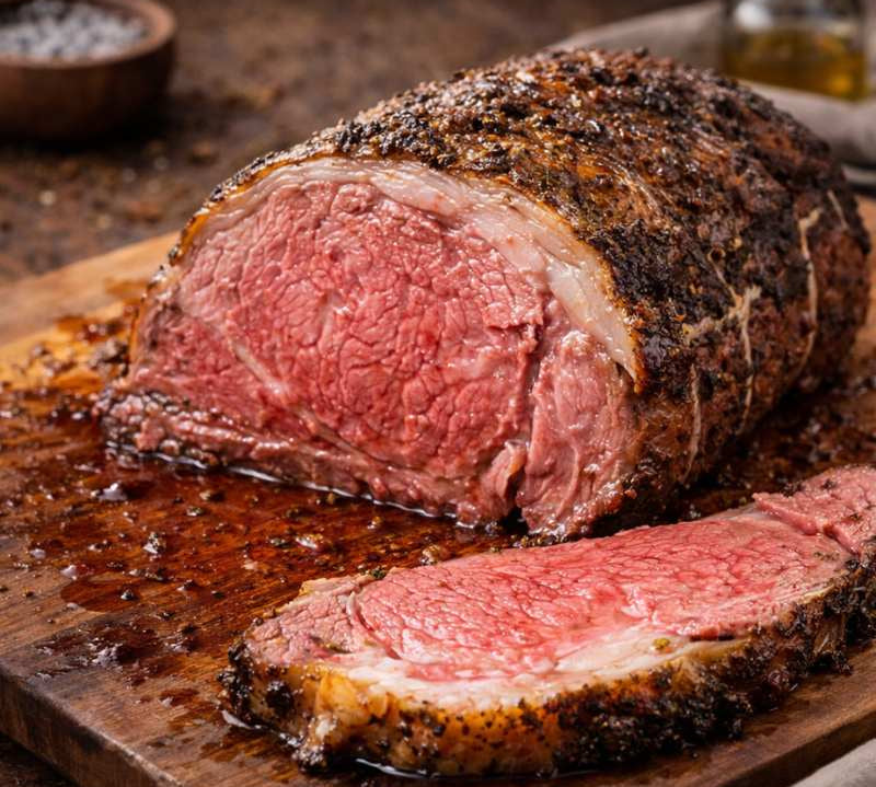 cooked beef rib boneless