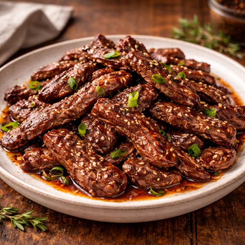 cooked beef stir fry