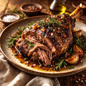 cooked goat leg
