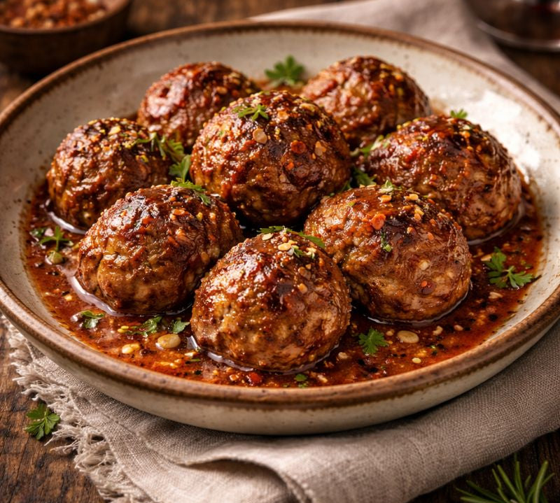 cooked Goat Meatballs 