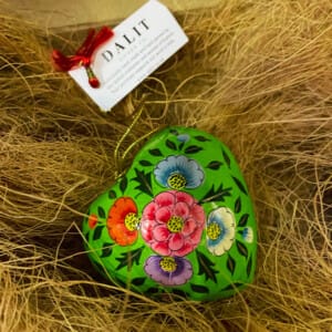 Hand-Painted Hanging Heart Decoration