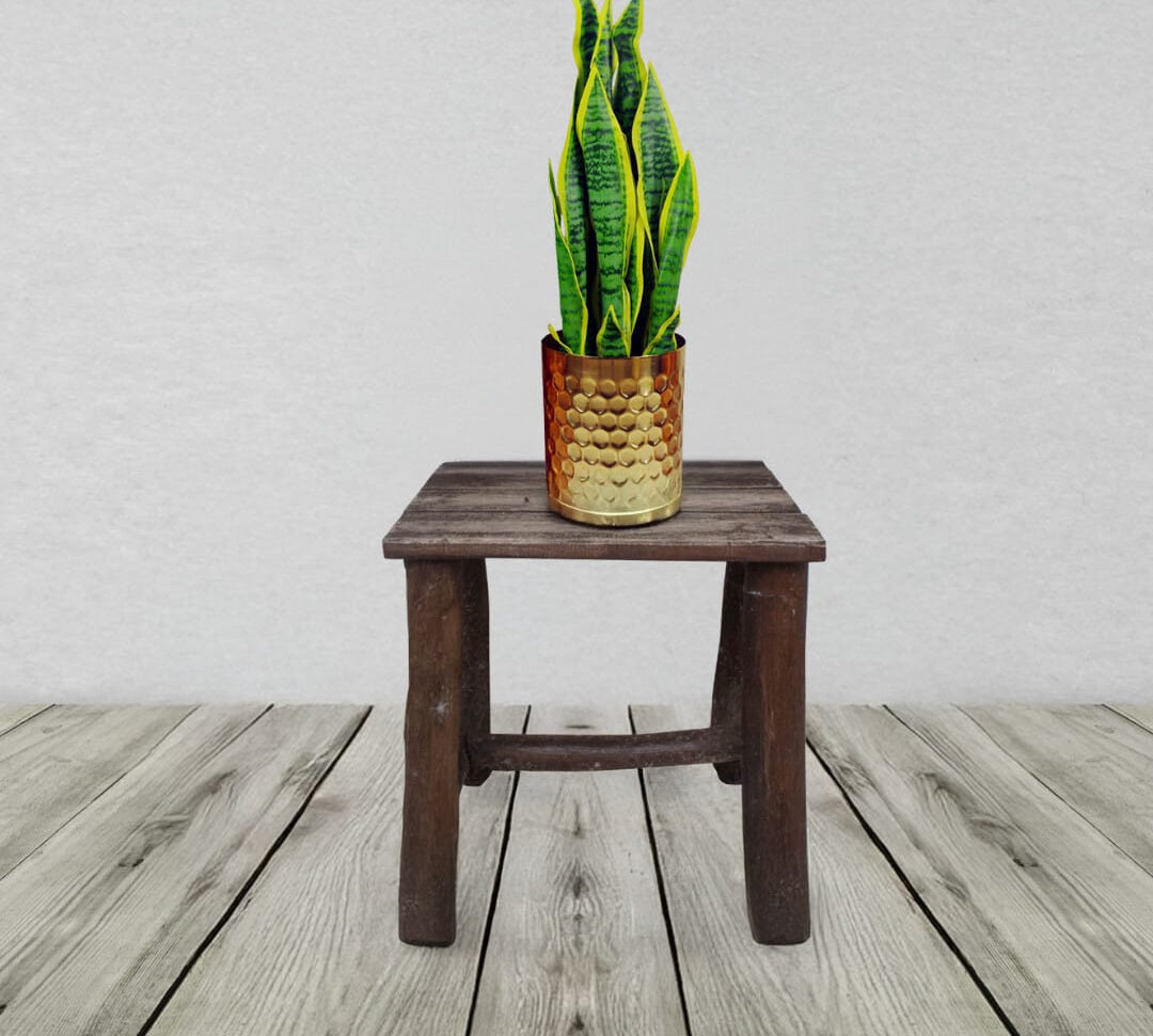 Honeycomb Metal Planter Gold 18cm X 155cm