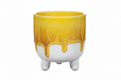 Mojave Glaze Planter Yellow