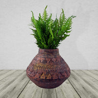Rustic Aztec Large Planter