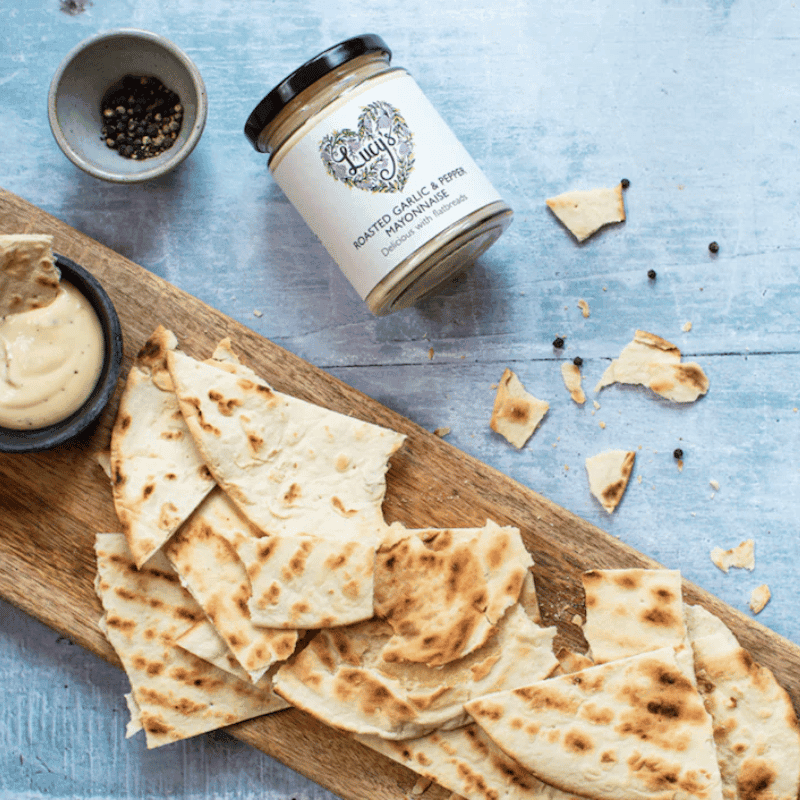 Lucys Dressings Roasted Garlic Black Pepper Mayonnaise 250g