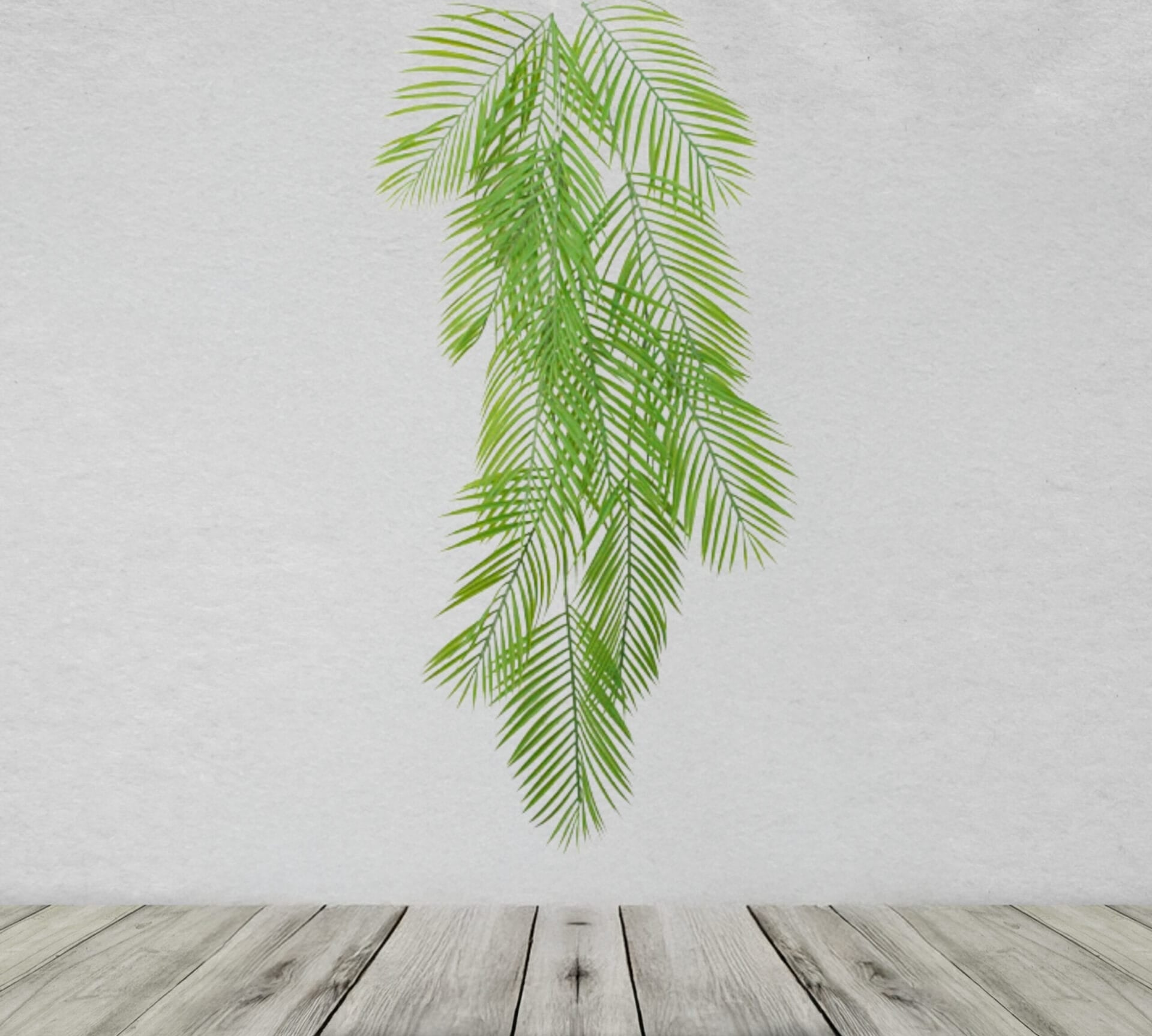 Pack Of 12 X 120cm Artificial Hanging Palm Plant Leaf