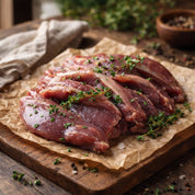 British duck stir fry strips in pack — tender, quick-cook duck for Asian dishes and high-flavour meals.