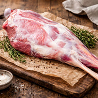 Bone-In Goat Leg — premium cut of lean goat meat, ideal for curries, roasts, and slow-cooked dishes.