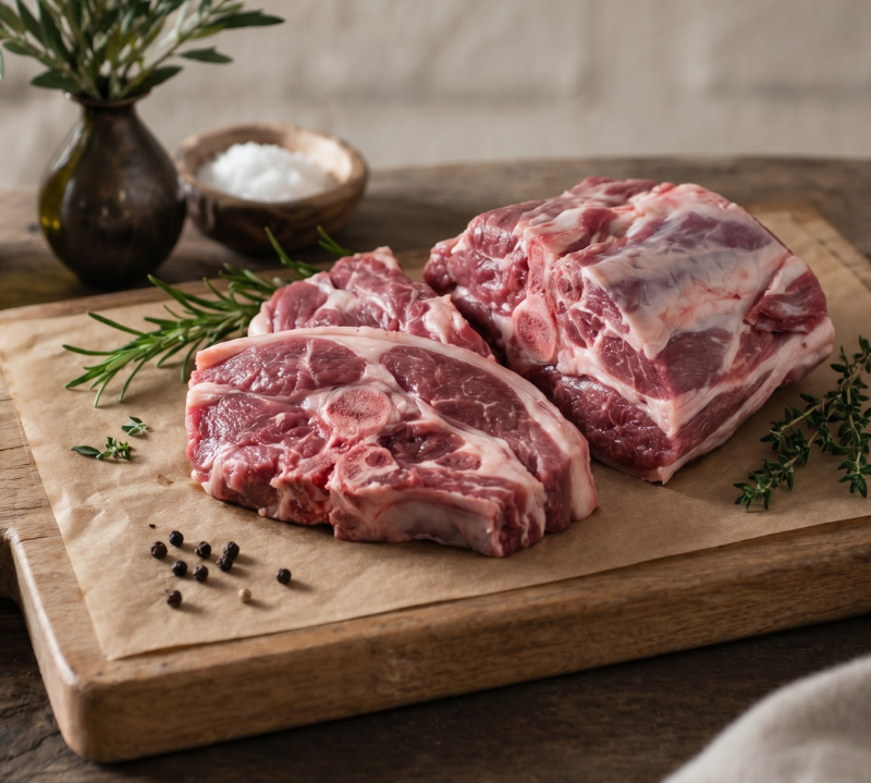 British lamb stewing neck cut from The Black Farmer, ideal for slow-cooking stews, curries and braises.