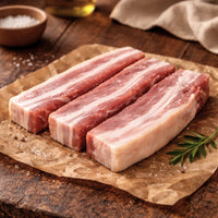 British pork belly slices – premium free-range pork for roasting, grilling or BBQ – The Black Farmer.