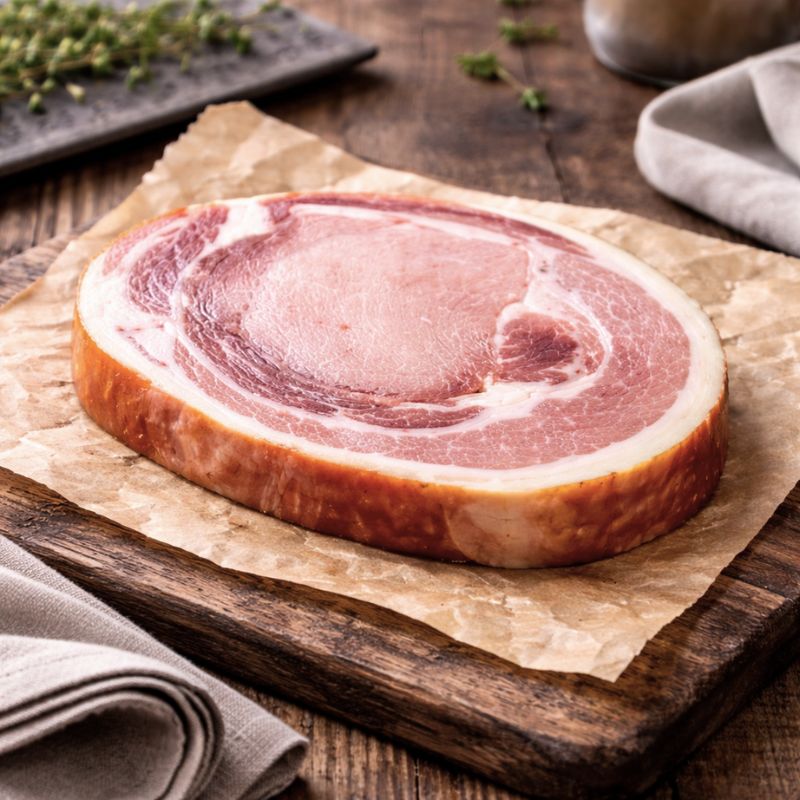 Rind on smoked middle bacon rashers made from British pork, vacuum packed 300g