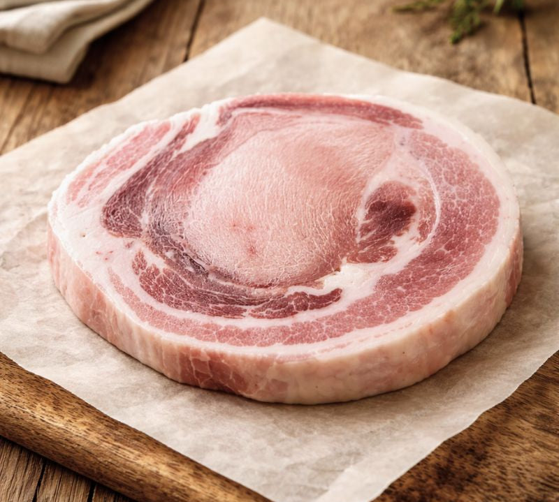 Rindless smoked middle bacon rashers 300g pack, fresh British pork bacon with balanced lean and fat