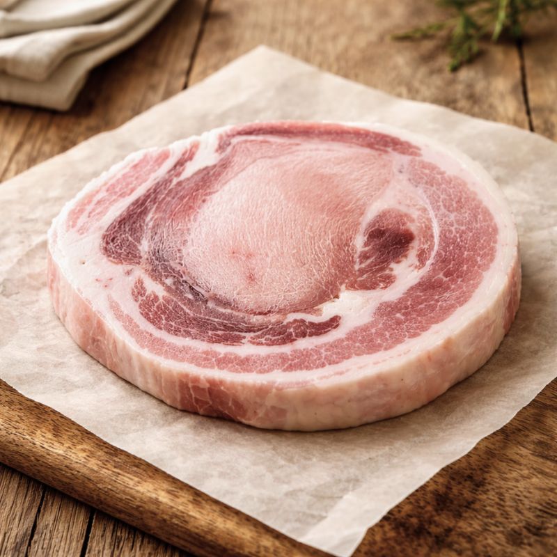 Rindless smoked middle bacon rashers 300g pack, fresh British pork bacon with balanced lean and fat