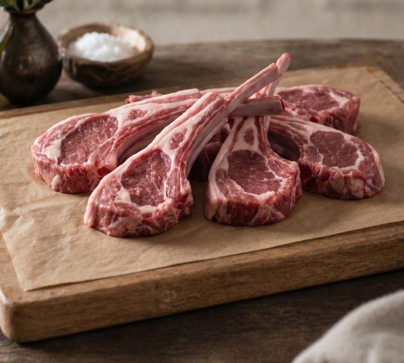 Lamb Special Cutlets — premium British bone-in lamb, perfect for grilling, searing, or roasting.