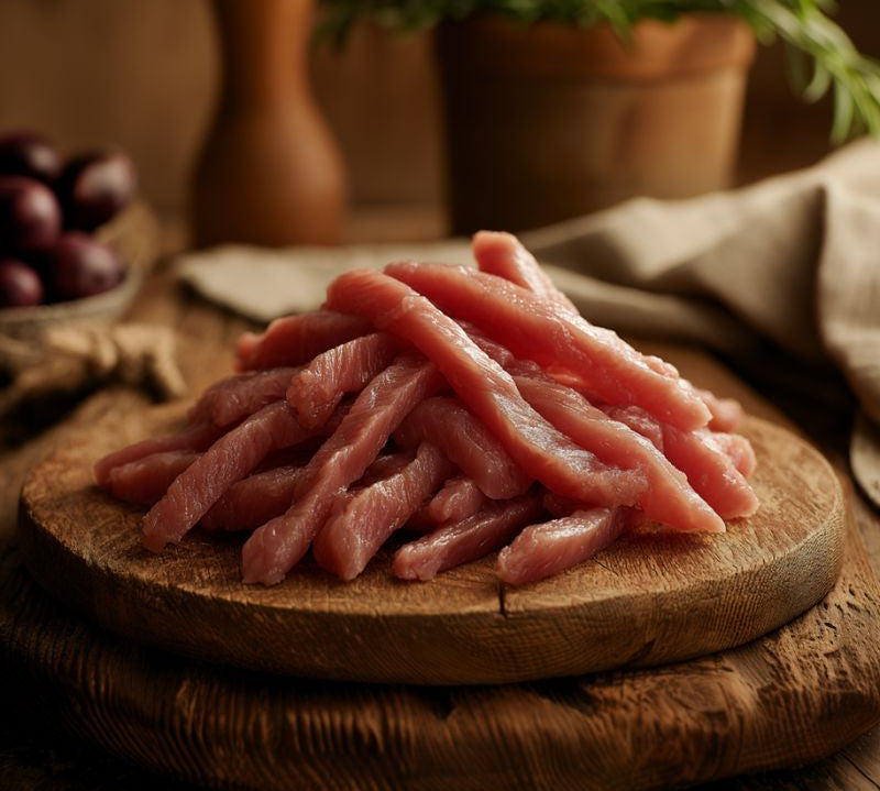 British pork stir fry strips – free-range lean pork strips for quick stir-fries available to buy online