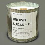 Rustic Vintage Farmhouse Wood Wick Candle 60-Hour Burn