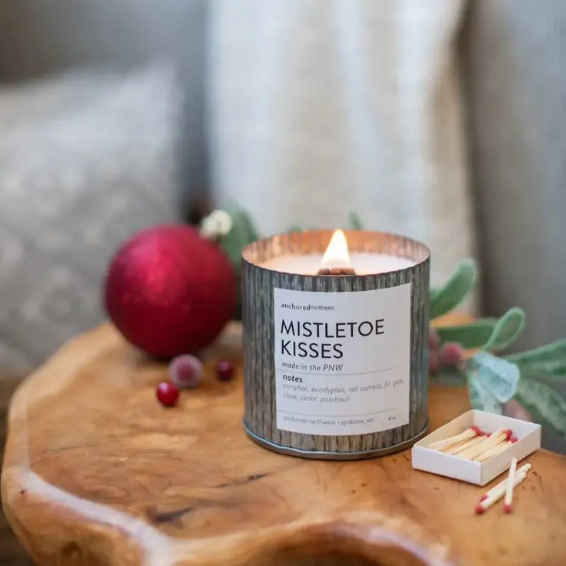 Rustic Vintage Farmhouse Wood Wick Candle 60-Hour Burn