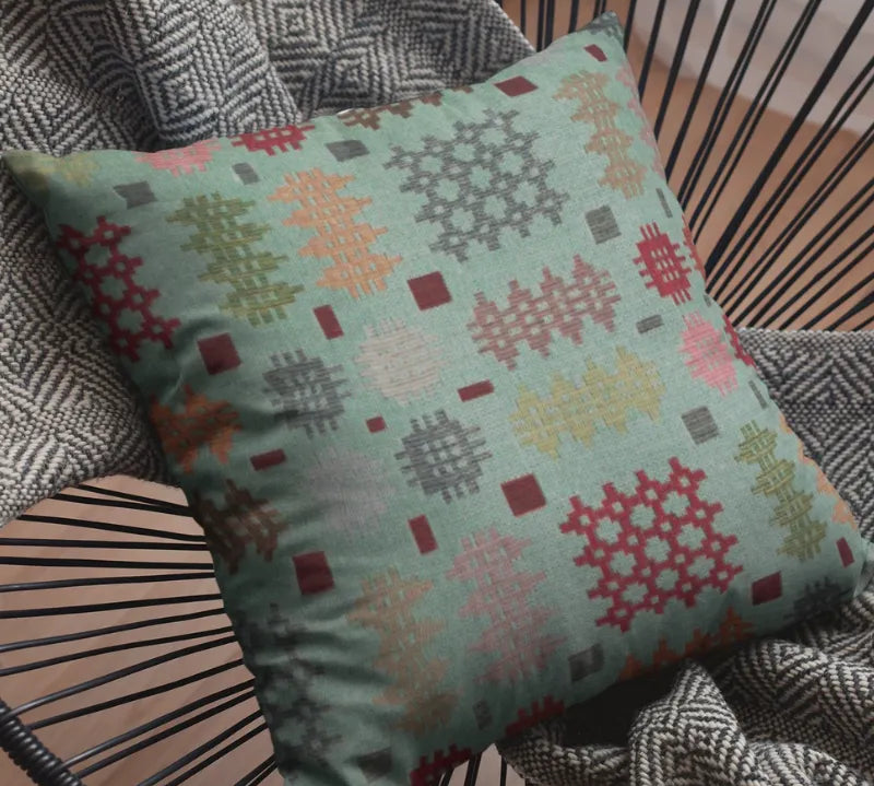 Welsh Tapestry Blanket Design Cushions Traditional Style in Various Sizes
