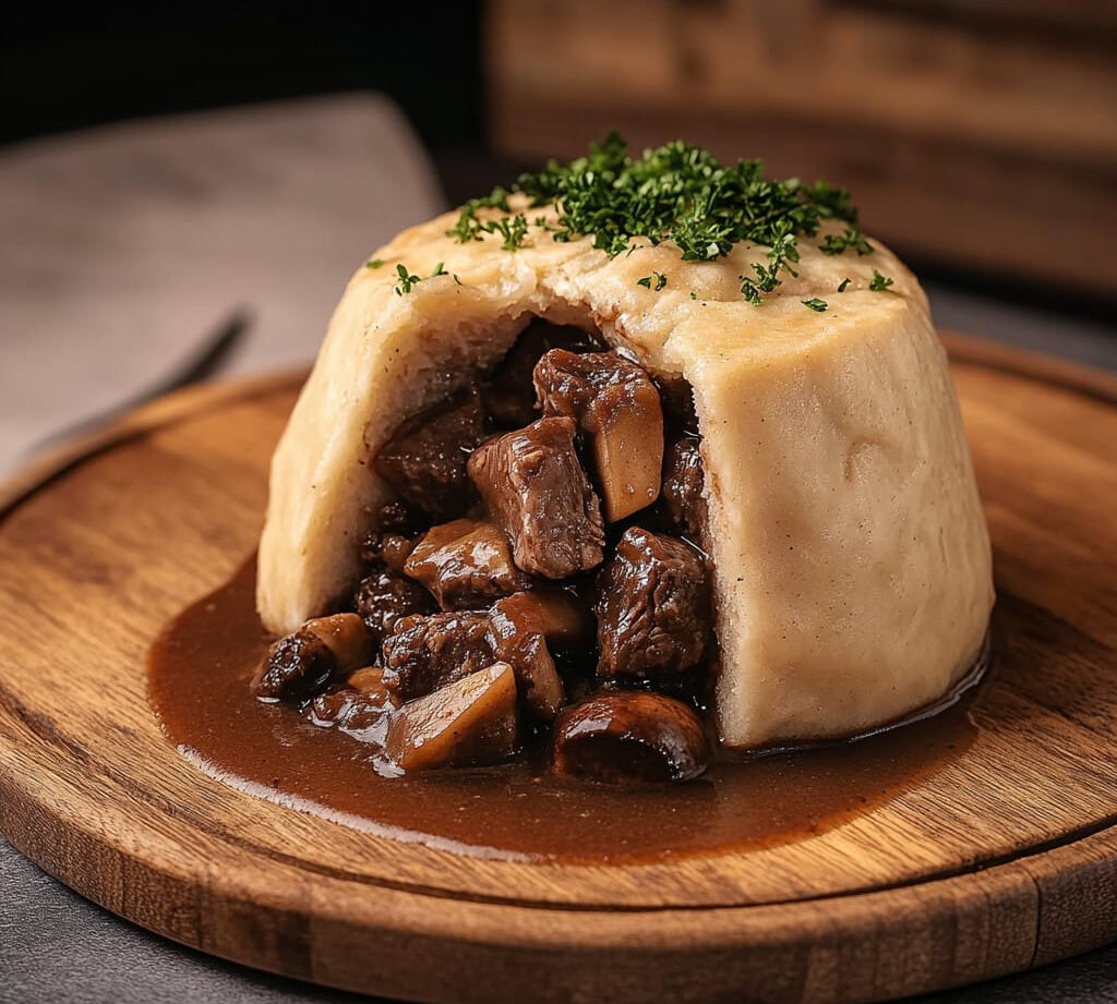 Kentish Steak & Mushroom Suet Pudding 400g
