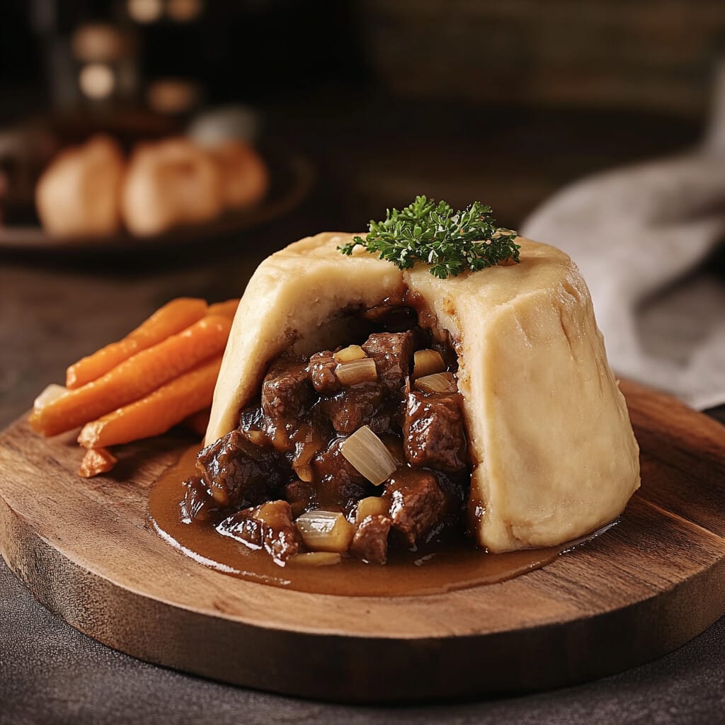Steak Onion Horseradish Suet Pudding 400g