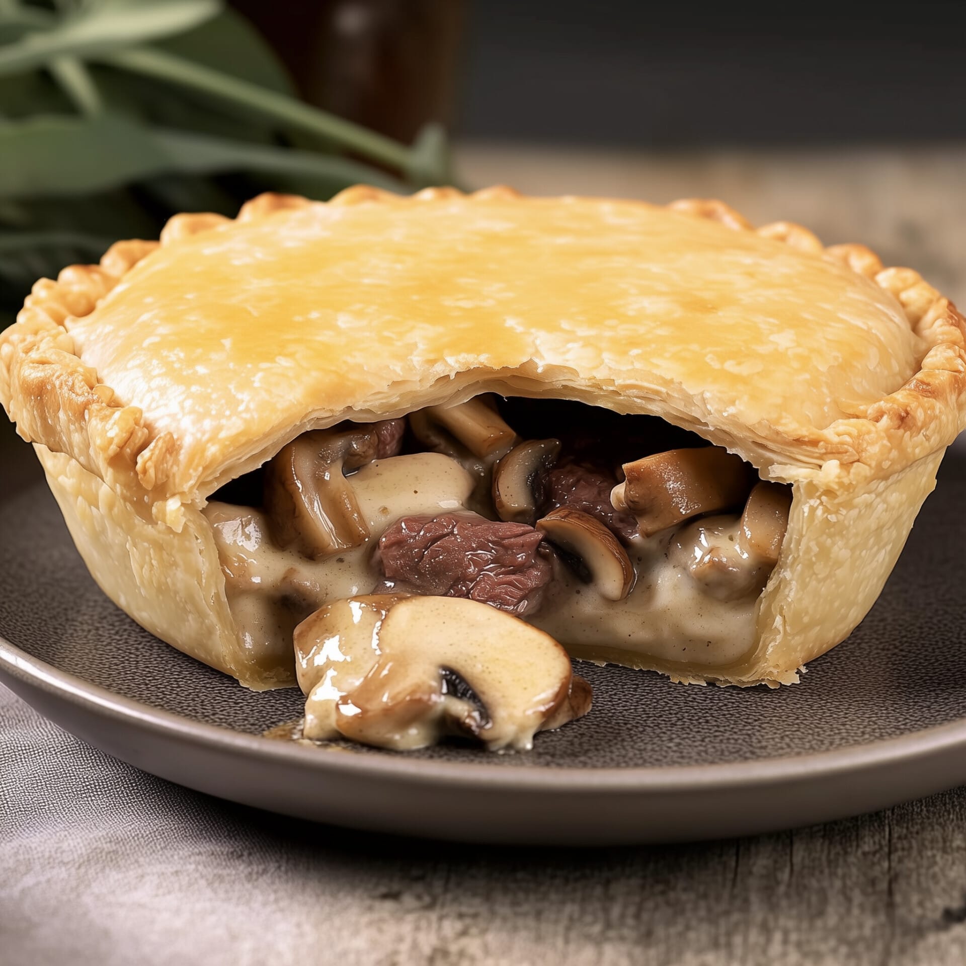 Steak mushroom 350 Pie