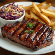 Beef Sirloin Steak - Sticky BBQ (x2)