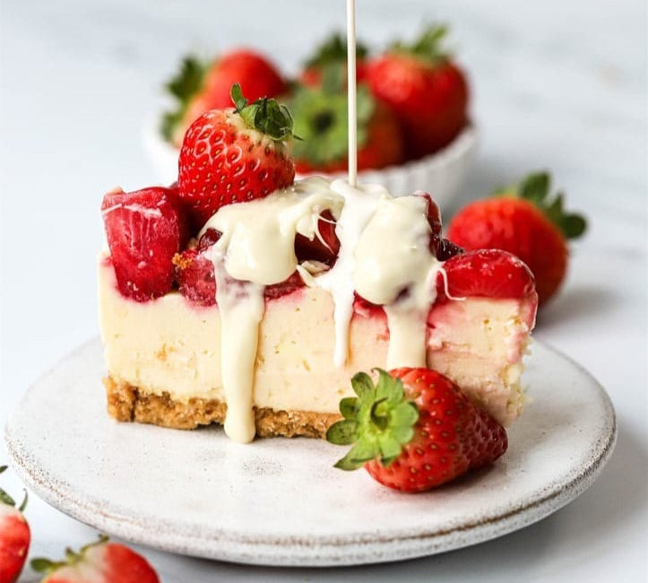 Strawberries Cream Cheesecake