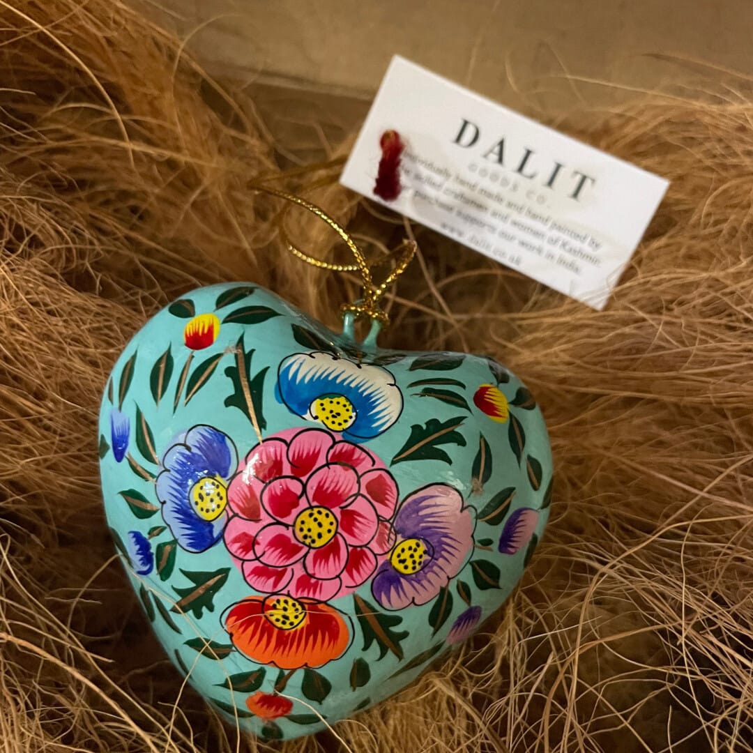 Hand-Painted Hanging Heart Decoration