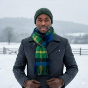 The Black Scotsman 100% Lambswool Throw (150cm x 200cm)