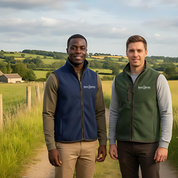 The Black Farmer Gilet - Navy Blue and Moss Green