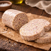 Traditional pork white pudding sausage – buy white pudding online from The Black Farmer