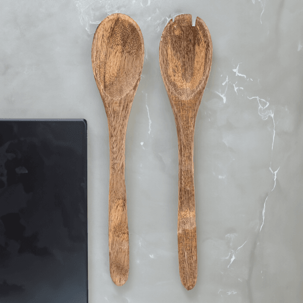 Wooden Salad Set Fork And Spoon